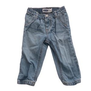 Toddler girl pull on boyfriend jeans
